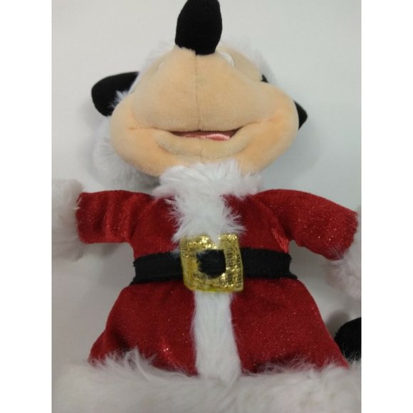 Disney Christmas Mickey Minnie Mouse Mr/Mrs Santa Claus Stuffed Plushie Toy SET - Picture 3 of 12